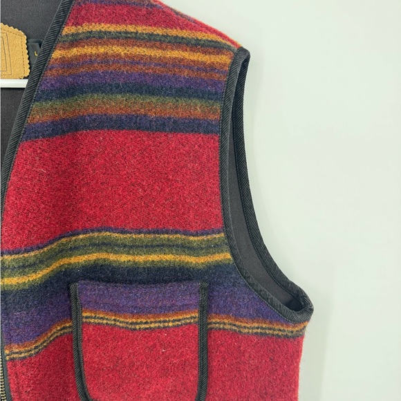 Woolrich Striped Wool Utility Vest XL - Picture 5 of 6